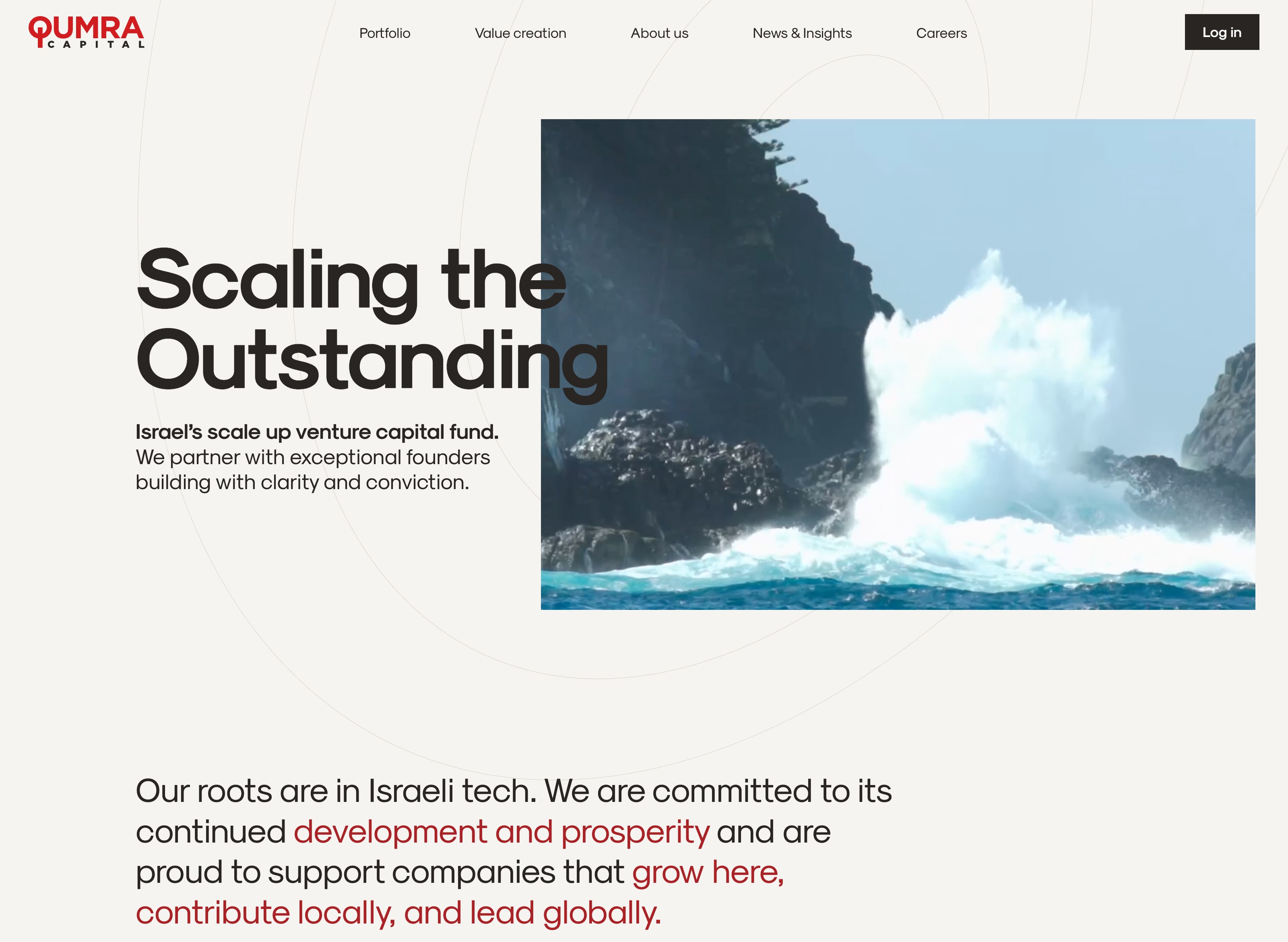 The Qumra Capital home page